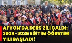 Afyon'da ders zili çaldı: 2024-2025 Eğitim Öğretim Yılı Başladı!