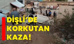 Dişli’de korkutan kaza!