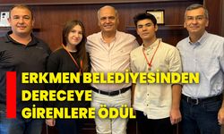 Erkmen belediyesinden dereceye girenlere ödül