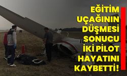 Bursa'da eğitim uçağının düşmesi sonucu iki pilot öldü!