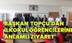 Başkan Topçu'dan ilkokul öğrencilerine anlamlı ziyaret