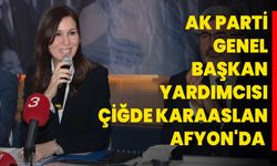 AK Parti Genel Başkan Yardımcısı Çiğdem Karaaslan Afyon'da