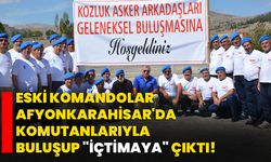 Eski komandolar Afyonkarahisar'da komutanlarıyla buluşup "içtimaya" çıktı!