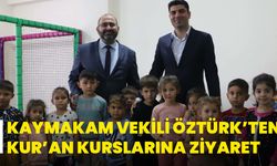 Kaymakam Vekili Öztürk’ten  Kur’an Kurslarına Ziyaret