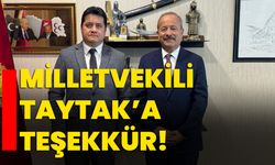 Milletvekili Taytak’a Teşekkür!