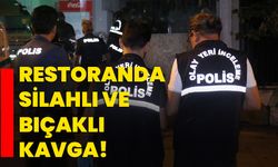 Restoranda silahlı ve bıçaklı kavga!