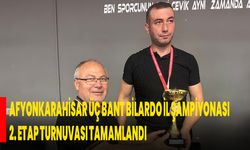 Afyonkarahisar Üç Bant Bilardo İl Şampiyonası 2. Etap Turnuvası Tamamlandı