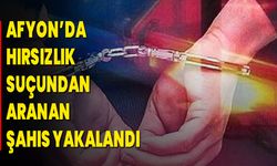 Afyon'da Hırsızlık Suçundan Aranan Şahıs Yakalandı