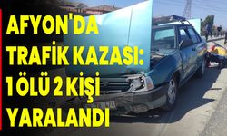 Afyonkarahisar'da trafik kazası: 1 ölü, 2 kişi yaralandı