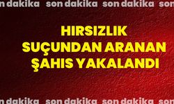 Hırsızlık suçundan aranan şahıs yakalandı!