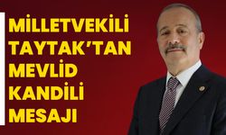 Mehmet Taytak’tan Mevlid Kandili Mesajı