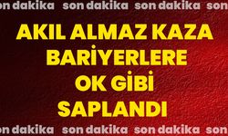 Akıl Almaz Kaza: Bariyerlere Ok Gibi Saplandı