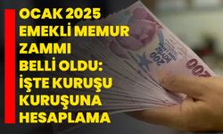 Ocak 2025 Emekli Memur Zammı Belli Oldu: İşte Kuruşu Kuruşuna Hesaplama