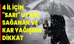 4 il için "sarı" uyarı: Sağanak ve kar yağışına dikkat