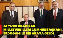 Afyonkarahisar Milletvekilleri Cumhurbaşkanı Erdoğan ile bir araya geldi