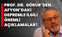 Prof. Dr. Naci Görür’den Afyon’daki depremle ilgili önemli açıklamalar!