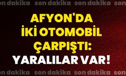 Afyon'da iki otomobil çarpıştı: Yaralılar var!