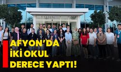 Afyon’da iki okul derece yaptı!