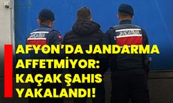 Afyon’da jandarma affetmiyor: Kaçak şahıs yakalandı!