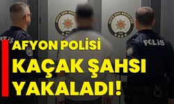 Afyon polisi kaçak şahsı yakaladı!