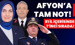 Afyonkarahisar’a tam not: 81 il içerisinde 1’inci sırada!