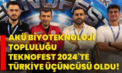 AKÜ Biyoteknoloji Topluluğu TEKNOFEST 2024'te Türkiye Üçüncüsü Oldu!