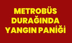 Metrobüs Durağında Yangın Paniği