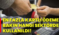 En fazla kartlı ödeme bakın hangi sektörde kullanıldı!