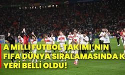 A Milli Futbol Takımı’nın, FIFA dünya sıralamasında ki yeri belli oldu!