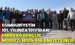 Cumhuriyetin 101. yılında 101 fidan: Emirdağ Gençlik Merkezi'nden anlamlı etkinlik!