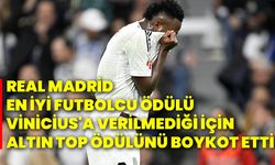 Real Madrid, en iyi futbolcu ödülü Vinicius'a verilmediği için altın top ödülünü boykot etti!