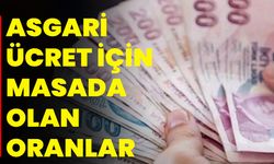 ASGARİ ÜCRET İÇİN MASADA OLAN ORANLAR