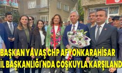 Mansur Yavaş, CHP Afyonkarahisar İl Başkanlığı'nda Coşkuyla Karşılandı