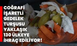 Coğrafi işaretli Gedelek turşusu yaklaşık 130 ülkeye ihraç ediliyor!