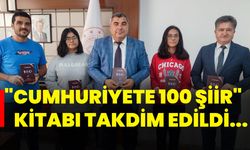 İl Milli Eğitim Müdürümüz Miraç Sünnetci'ye, "Cumhuriyete 100 Şiir" Kitabı Takdim Edildi...