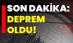 Son dakika: Deprem oldu!