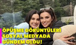 Öpüşme görüntüleri sosyal medyada gündem oldu!