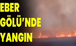 Eber Gölü’ndeki Yangın Havadan Yapılan Müdahaleyle Söndürüldü