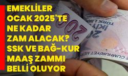 Emekliler Ocak 2025'te Ne Kadar Zam Alacak? SSK ve Bağ-Kur Maaş Zammı Belli Oluyor