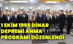 1 Ekim 1995 Dinar depremi anma programı düzenlendi