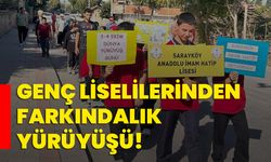 Genç liselilerinden farkındalık yürüyüşü!