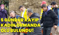 5 Gündür kayıp kadın ormanda ölü bulundu!