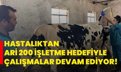 Hastalıktan ari 200 işletme hedefiyle çalışmalar devam ediyor!