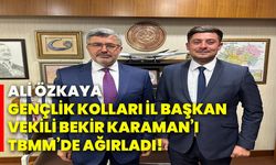 Ali Özkaya, Gençlik Kolları İl Başkan Vekili Bekir Karaman’ı TBMM’de Ağırladı!