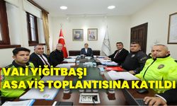 Vali Yiğitbaşı Asayiş Toplantısına Katıldı!