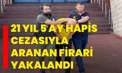 Isparta’da 21 yıl 5 ay hapis cezasıyla aranan firari yakalandı