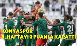 Konyaspor, 8. haftayı 3 puanla kapattı!