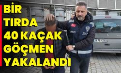 Bir Tırda 40 Kaçak Göçmen Yakalandı