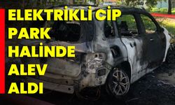 Mercedes Elektrikli Cip Park Halinde Alev Aldı