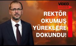 Rektör Okumuş yüreklere dokundu!